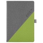 Diár DIEGO týždenný špeciál A5 2027 - sivá/zelená