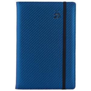 Diár ELASTIC denný A5 2027 slovenský - modrá/čierna gumička