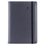 Diár ELASTIC denný B6 2025 polský - grafit/čierna gumička