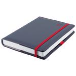 Diár ELASTIC denný B6 2027 polský - grafit/červená gumička