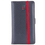 Diár ELASTIC týždenný vreckový 2027 český - grafit/červená gumička