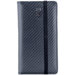 Diár ELASTIC týždenný vreckový 2027 polský - grafit/čierna gumička