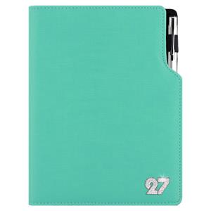 Diár GEP CRYSTAL denný A5 2027 český - mätová