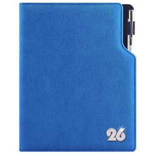 Diár GEP CRYSTAL týždenný B6 2026 - modrá pastelová