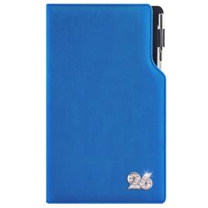 Diár GEP CRYSTAL týždenný vreckový 2026 český - modrá pastelová