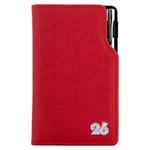 Diár GEP CRYSTAL týždenný vreckový 2026 polský - červená pastelová