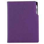 Diár GEP s perom denný A4 2025 polský - fialová