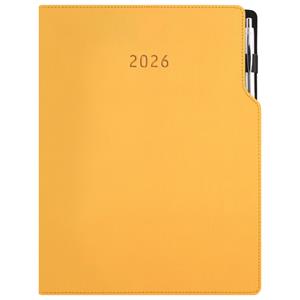 Diár GEP s perom denný A4 2026 polský - horčicová
