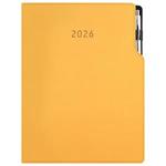 Diár GEP s perom denný A4 2026 polský - horčicová