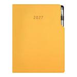 Diár GEP s perom denný A4 2027 - horčicová