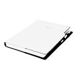 Diár GEP s perom denný A4 2027 polský - biela, biele obšitie