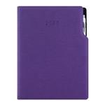 Diár GEP s perom denný A4 2027 polský - fialová