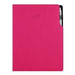 Diár GEP s perom denný A4 2027 polský - ružová