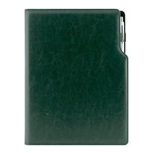 Diár GEP s perom denný A4 2027 polský - zelená