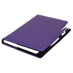 Diár GEP s perom denný A5 2025 český - fialová