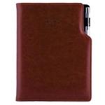 Diár GEP s perom denný A5 2025 slovenský - hnedá