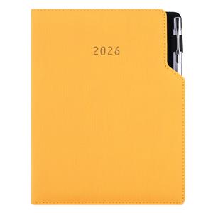 Diár GEP s perom denný B6 2026 - horčicová