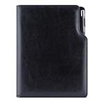 Diár GEP s perom denný B6 2027 polský - čierna, čierné vnútro