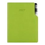 Diár GEP s perom denný B6 2027 - zelená svetlá