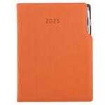 Diár GEP s perom týždenný A4 2025 polský - oranžová