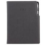 Diár GEP s perom týždenný A4 2025 polský - sivá