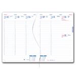 Diár GEP s perom týždenný A4 2026 polský - modrá pastelová