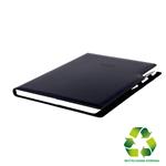 Diár GEP s perom týždenný A4 2027 - čierna/čierne vnútro - recyklovaná koženka