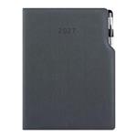 Diár GEP s perom týždenný A4 2027 polský - sivá