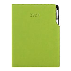 Diár GEP s perom týždenný A4 2027 polský - zelená svetlá