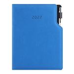 Diár GEP s perom týždenný A5 2027 polský - modrá pastelová