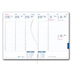 Diár GEP s perom týždenný B5 2026 polský - modrá pastelová