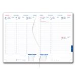 Diár GEP s perom týždenný B5 2027 polský - biela/ čierne obšitie