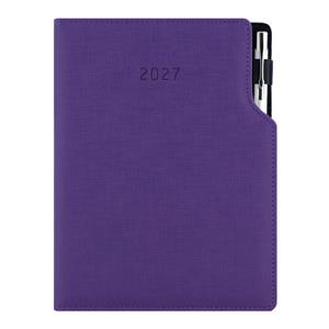 Diár GEP s perom týždenný B6 2027 - fialová