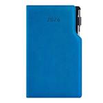 Diár GEP s perom týždenný vreckový 2026 slovenský - modrá pastelová