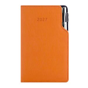 Diár GEP s perom týždenný vreckový 2027 český - oranžová