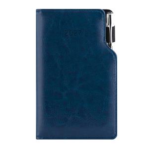 Diár GEP s perom týždenný vreckový 2027 polský - modrá