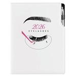 Diár KOZMETICKÝ Eyelashes - DESIGN denný A4 2026