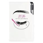 Diár KOZMETICKÝ Eyelashes - DESIGN týždenný vreckový 2026 český