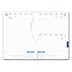 Diár LIBRA denný A5 2027 slovenský - modrá tmavá