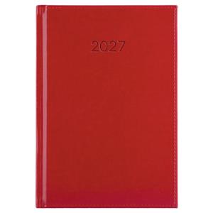 Diár LIBRA týždenný A5 2027 - červená