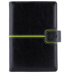 Diár MAGNETIC denný A5 2027 český - čierna/zelená