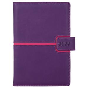 Diár MAGNETIC denný B6 2027 - fialová/ružová