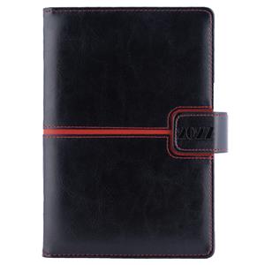 Diár MAGNETIC týždenný A5 2027 slovenský - čierna/červená