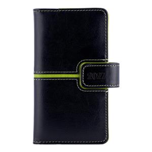 Diár MAGNETIC týždenný vreckový 2027 český - čierna/zelená