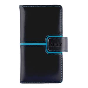 Diár MAGNETIC týždenný vreckový 2027 polský - čierna/tyrkysová