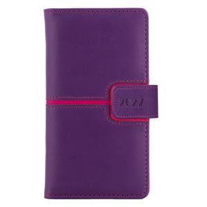 Diár MAGNETIC týždenný vreckový 2027 polský - fialová/ružova