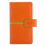 Diár MAGNETIC týždenný vreckový 2027 polský - oranžová/zelená