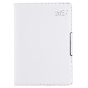 Diár METALIC denný B6 2027 - biela
