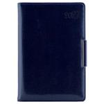 Diár METALIC denný B6 2027 polský - tmavo modrá