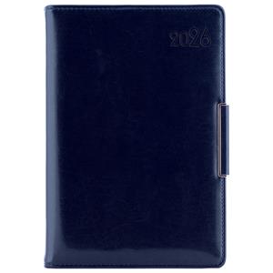 Diár METALIC týždenný B6 2026 - tmavo modrá